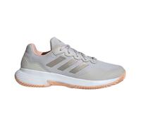Adidas Femme Gamecourt 2.0 Tennis Shoes, Grey One/Cyber met./Powder Coral, 39 1/3 EU