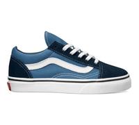Chaussures de tennis enfant Vans Old Skool - Bleu - Cuir - Lacets - Garçon 28