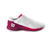Chaussures de tennis enfant - WILSON - Rush Pro Ace - Blanc/Rouge - Taille 39 2/3 - Duralast 40 1/3