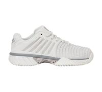 Chaussures Femme K-Swiss Express Light 3 White / Grey / Rose - TERRE BATTUE