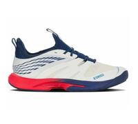 K-Swiss Performance Homme SPEEDTRAC Chaussure de Tennis, Blanc de Blanc/Blue Opal/Lollipop, 43 EU