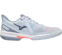 Chaussures de Tennis Mizuno Chaussures de Padel Wave Exceed Tour 5 CC Gris Orange Femmes