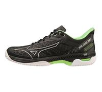 Chaussures de Tennis - Mizuno - Exceed Tour 5 - Noir / Argent / Techno Green - Terrain Synthétique - Homme 45