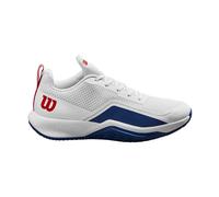 WILSON Hommes Rush Pro Lite Chaussures De Tennis Chaussures Toutes Surfaces Blanc - Bleu 42