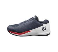 Wilson Chaussures de Tennis Homme Rush Pro Ace Toutes Surfaces Bleu marine/Blanc/Infrared 46 2/3 EU