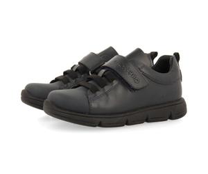 CHAUSSURES DE TENNIS SCOLAIRES EN CUIR AVEC LACETS ÉLASTIQUES HEILIG