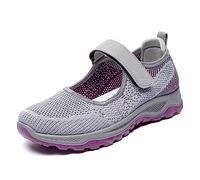 Chaussures De Tous Les Jours for Les Personnes Âgées Confortables Et Réglables Baskets De Marche Plates Et Fraîches Chaussures De Bateau Sandales for Femmes, Faciles À Enfiler Et À Enlever (Color : G