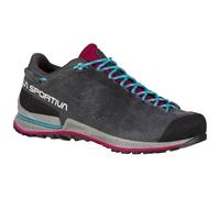 La Sportiva - Chaussures d'approche - TX2 Evo Leather Woman Carbon/Red Plum pour Femme - Taille 40 - Gris Gris 40