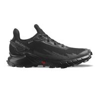 Salomon Chaussures de trail Alphacross 4 Gore-Tex, imperméables, accroche puissante — Noir 38 2/3