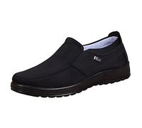 Chaussures de travail antidérapantes en mousse à mémoire de forme pour homme - Noir et marron, Noir , 42 1/3 EU