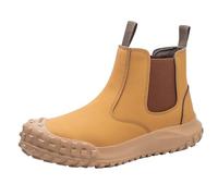 Chaussures de travail pour homme et femme - Avec embouts en acier - Chaussures de sécurité en cuir - Sans lacets - Chaussures d'extérieur étanches à la poussière - Anti-smash et anti-perforation