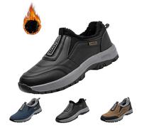 Chaussures de trekking antidérapantes - Chaussures de randonnée confortables - Pour homme - Décontractées - Chaussures de sport pour les personnes âgées - Avec semelle en caoutchouc - Chaussures de
