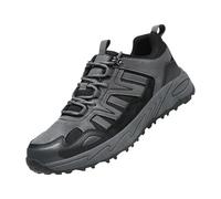 Chaussures de trekking imperméables et respirantes pour homme, gris, 39 EU | Chaussures de randonnée légères à lacets pour homme - Amortissement - Chaussures de basketball - Semelles souples