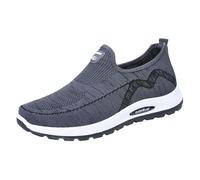 Chaussures De Trekking pour Homme - avec Surélevés - Baskets De Marche Légères - Invisible - Hauteur Réglable - Baskets Basses Légères - Basket Loisirs - Chaussures Fitness Basket Gris 43