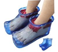 Chaussures de trempage à pied 1 paire massage thermique chaussures de bain à pied bassin sauvegarde d'eau fuite & baignoire en plastique trempage portable pour le spa en pédicure, bleu