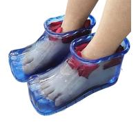 Chaussures de trempage à pied 1 paire massage thermique chaussures de bain à pied bassin sauvegarde d'eau fuite ＆ trempage portable baignoire en plastique pour le spa pédicure, bleu
