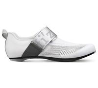 Chaussures de triathlon fizik hydra aeroweave carbon blanc argent