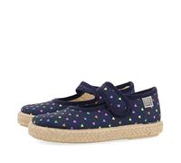 Chaussures de Type Espadrille Couleur Bleu Marine avec imprimé à Coeurs pour Fille clesles