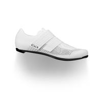 Chaussures De Vélo De Course FIZIK VENTO POWERSTRAP AEROWEAVE Carbone Blanc