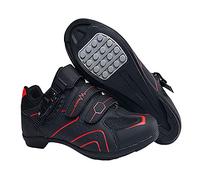Chaussures de Vélo pour Homme et Femme - Compatibles avec Look SPD, SPD-SL, Delta Lock Pedal - Chaussures d'Équitation, de VTT et de Course