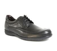 Chaussures de ville à lacets en cuir noir pour adulte - Marque - Modèle - Confortable et décontracté 42