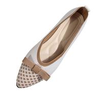 Chaussures de Ville Homme Chaussures Plates pour Femmes en Europe et aux États-Unis : Nouvelles Confortables à Bout Peu Profond en avec nœud