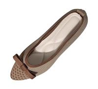 Chaussures de Ville Homme Chaussures Plates pour Femmes en Europe et aux États-Unis : Nouvelles Confortables à Bout Peu Profond en avec nœud