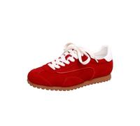 Chaussures de Ville Plates pour Femmes Baskets polyvalentes décontractées Chaussures Basses à Lacer pour Marcher légères antidérapantes seules pour se réveiller
