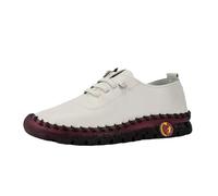 Chaussures de VTT pour femme - Chaussures orthopédiques douces pour femme - Respirantes - Tissées - Pour la marche - Mousse - Soutien de la voûte plantaire - Mains - Baskets pour femme, Blanc., 39 EU