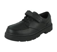 Chaussures D'École Clarks Lorcam Edge K Élastiquées À Lacets Pour Garçons