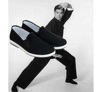 Chaussures décontractées Chinois Traditionnels Kung-Fu tissu vieux pékin pour Style Bruce Lee Tai Chi à semelle en caoutchouc 42
