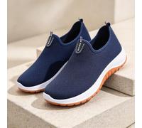 Chaussures décontractées confortables en maille tricotée pour homme - Chaussures plates légères, antidérapantes, mocassins pratiques à enfiler, une alternative élégante au quotidien pour les hommes