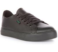 KICKERS Tovni Dentelle Matelassé Semelle Lacet Garçon Chaussures Noir UK 1 - 13