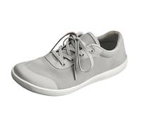 Chaussures Décontractées en Cuir avec Bracelet de Couleur Unie pour Hommes et Femmes Style Couple Chaussures Casual Pieds Nus Grande Taille Sportive Large pour Dernière, gris, 45 EU