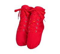 Chaussures décontractées en toile pour femme et homme - Chaussures de jazz - Chaussures de danse souples - Chaussures de danse - Rue 21, Rouge, 35.5 EU