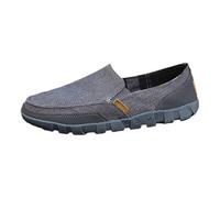 Chaussures décontractées en toile, respirantes, confortables, mocassins bas, élégants, légers et à la mode, à porter tous les jours., gris, 42 EU