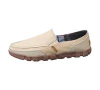 Chaussures décontractées en toile, respirantes, confortables, mocassins bas, élégants, légers et à la mode, à porter tous les jours., kaki foncé, 41 EU