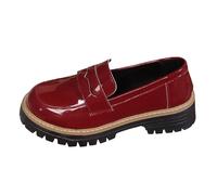 Chaussures Décontractées Femmes Confortables à Enfiler pour Les Jours Modèle Couvert Polyvalent Quatre Saisons (Red, 40) #248