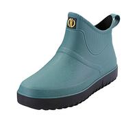 Chaussures Décontractées Hommes Imperméables Cheville Mode Pluie Slip Courtes Bottes Extérieure Sportives on Water Rain Ankle Casual Short Fashion (Green, 43)