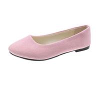 Chaussures décontractées pour femme - Pantoufles confortables pour tout le monde - Parfaites pour se détendre et sortir - Design en daim avec bout et talon fermés., Rose, 38 EU