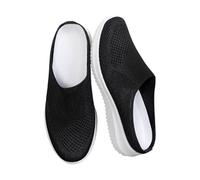 Chaussures décontractées pour femme pour un usage quotidien - Sandales confortables à semelle souple et à bout ouvert pour le printemps et l'été, Noir , 42 EU