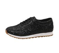 Chaussures décontractées pour femmes avec lacets et paillettes confortables et élégantes tempérament raffiné idéales pour un style quotidien tendance