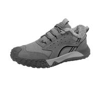 Chaussures décontractées pour homme Printemps et Automne Hiver Fermeture Bout Bout Plus Velours Chaud Vêtements de Travail Course Alpinisme Randonnée Bottes de Sport pour Homme Fermeture Éclair, gris
