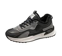 Chaussures décontractées pour homme Printemps et Automne Hiver Plus Velours Chaud Vêtements de Travail Course Alpinisme Randonnée Sports Bottes Chaussures et Bottes pour Homme, Noir , 39 1/3 EU