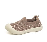 Chaussures décontractées Respirantes à Enfiler, Mocassins Confortables à Semelle Souple, légers et Flexibles pour Tous Les Jours. (Coffee, 42)