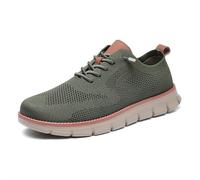 Chaussures décontractées respirantes for hommes, chaussures de marche légères et confortables avec bout large for un usage quotidien(Army green,42)