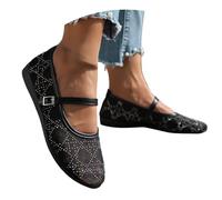 Chaussures décontractées sophistiquées en Maille à Lacets, idéales au Quotidien, Confortables et Respirantes, et faciles à Enfiler. (Black, 40)