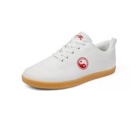 Chaussures D'EntraîNement De Karaté,Chaussures Kung Fu Tai Chi,Chaussure Escrime,Conception AntidéRapante,Conception Ergonomique,pour La Formation DéButant Adultes Enfants Hommes Femmes,White-42 EU