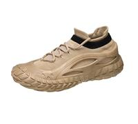 Chaussures d'entraînement pour homme - Confortables à lacets - Antidérapantes - Semelle épaisse - Respirantes - Pour l'été - Chaussures de randonnée - Imperméables - Légères, café, 39 1/3 EU