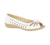 Chaussures d'été Boulevard pour Femme - Blanc - Dessus en PU - Semelle en PU 37